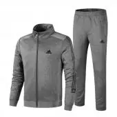 Trainingsanzug homme tracksuit full jacket top bottoms pants gris